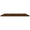 Brown Oak Wall Shelves Set of 4 - Stylish Storage Solution