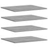 Wall Shelves 4 pcs Grey Sonoma - Stylish Storage Solution