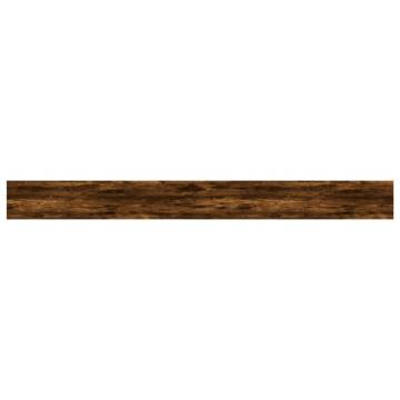 Smoked Oak Wall Shelves - 4 pcs - Stylish Storage Solution