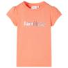 Kids' T-shirt with Cap Sleeves Neon Orange 104 Colour orange Size 104 (3-4y) 