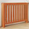 Radiator Cover Wax Brown - Solid Wood Pine 108.5x19x84 cm