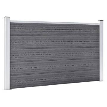 Garden Fence WPC 872x106 cm Grey | Durable & Stylish Outdoor Barrier