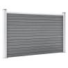 Garden Fence WPC 872x106 cm Grey | Durable & Stylish Outdoor Barrier