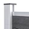 Garden Fence WPC 872x106 cm Grey | Durable & Stylish Outdoor Barrier