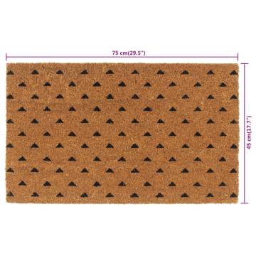 Natural Coir Door Mat 45x75 cm - Durable & Non-Slip