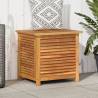 Garden Storage Box with Louver 60x50x56 cm Solid Wood Acacia Size 60 x 50 x 56 cm 