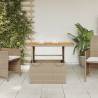 Beige Garden Table 90x55 cm - Stylish, Durable & Versatile