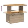 Beige Garden Table 90x55 cm - Stylish, Durable & Versatile