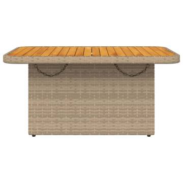 Beige Garden Table 90x55 cm - Stylish, Durable & Versatile