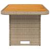 Beige Garden Table 90x55 cm - Stylish, Durable & Versatile