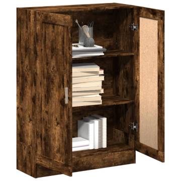 Book Cabinet Smoked Oak - Stylish & Durable Storage Solution