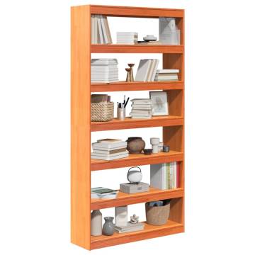 Solid Wood Pine Book Cabinet & Room Divider - 100x30x199.5 cm