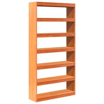 Solid Wood Pine Book Cabinet & Room Divider - 100x30x199.5 cm