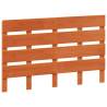 Stylish Wax Brown Solid Wood Pine Headboard - 120 cm