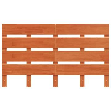 Stylish Wax Brown Solid Wood Pine Headboard - 120 cm