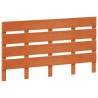 Stylish Wax Brown Solid Wood Pine Headboard - 150cm