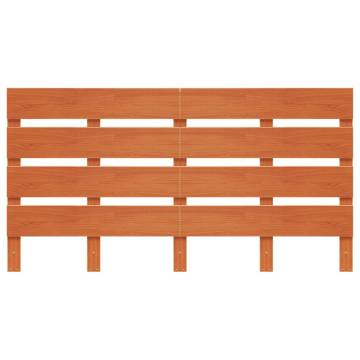 Stylish Wax Brown Solid Wood Pine Headboard - 150cm