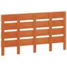 Stylish Wax Brown Solid Wood Pine Headboard - 150cm