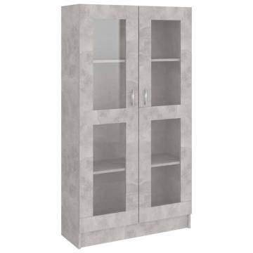 Vitrine Cabinet Concrete Grey - Stylish Storage Solution