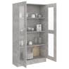 Vitrine Cabinet Concrete Grey - Stylish Storage Solution