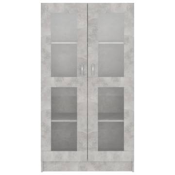 Vitrine Cabinet Concrete Grey - Stylish Storage Solution