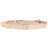 Sandbox with Seats Octagon - Solid Wood Pine | Hipo Market