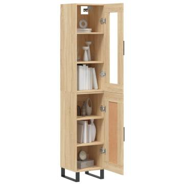 Stylish Highboard Sonoma Oak | Engineered Wood - 180 cm