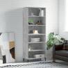 Highboard Concrete Grey 69.5x32.5x180 cm Engineered Wood Colour concrete grey Quantity in Package 1 Model 3 shelves 