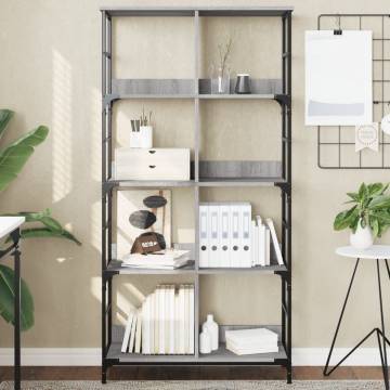 Bookshelf Grey Sonoma 78.5x33x153 cm - Durable & Stylish