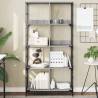 Bookshelf Grey Sonoma 78.5x33x153 cm Engineered Wood Colour grey sonoma Quantity in Package 1 Height 153 cm 