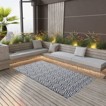 Trendy Outdoor Carpet White & Black 160x230 cm | Hipomarket