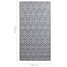 Trendy Outdoor Carpet White & Black 160x230 cm | Hipomarket