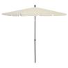 Garden Parasol with Pole 210x140 cm Sand Colour sand Quantity in Package 1 