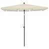 Garden Parasol with Pole 210x140 cm - Sand | Hipomarket UK