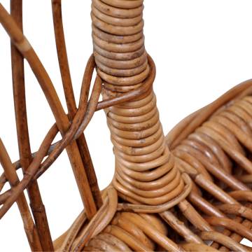 Stylish Outdoor Chair - Natural Rattan in Brown