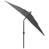 3-Tier Parasol with Aluminium Pole - Anthracite 2.5x2.5 m