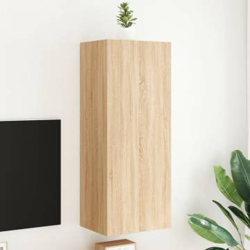 Stylish Sonoma Oak TV Wall Cabinet | Space Saving Solution