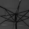 3-Tier Parasol with Aluminium Pole - Anthracite 2.5x2.5 m