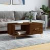 Elegant Brown Oak Coffee Table - 90x50x40 cm