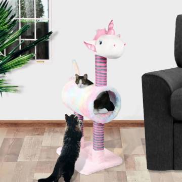 Pets Collection Unicorn Cat Scratching Post - Pink 40x30x85 cm