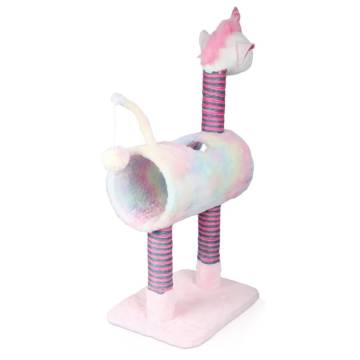 Pets Collection Unicorn Cat Scratching Post - Pink 40x30x85 cm