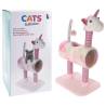 Pets Collection Unicorn Cat Scratching Post - Pink 40x30x85 cm