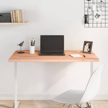 Solid Wood Beech Desk Top 100x60 cm - Ideal for Any Workspace