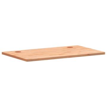 Solid Wood Beech Desk Top 100x60 cm - Ideal for Any Workspace