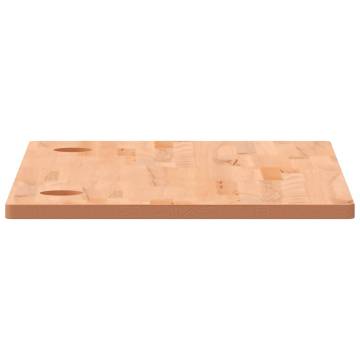 Solid Wood Beech Desk Top 100x60 cm - Ideal for Any Workspace