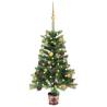 Artificial Pre-lit Christmas Tree with Ball Set 65 cm Green Colour gold Size 65 x 45 cm Quantity in Package 1 Number of Branch Tips 