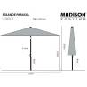 Madison Corsica Parasol 200x250 cm Green - Enjoy Shade in Style