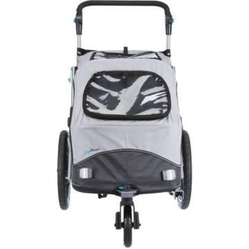 TRIXIE Dog Bicycle Trailer L Grey - Comfortable & Practical