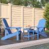 Garden Adirondack Chairs with Table HDPE Aqua Blue Colour aqua blue Quantity in Package 1 Model 2x armchair + table 