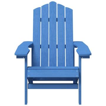 Aqua Blue Garden Adirondack Chairs & Table | HDPE Outdoor Set